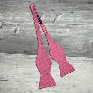 True Forum Pink w/ White & Navy Check Silk Bowtie